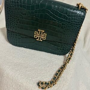 Tory Burch Britten Embossed Medium Shoulder Bag – Norwood Green
